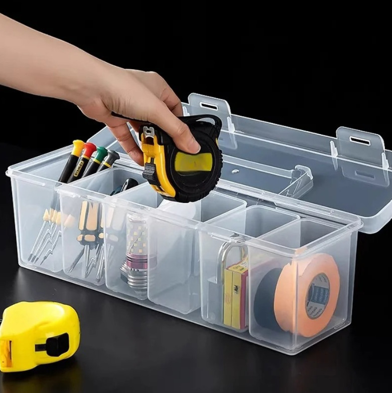 1/7pcs Multi Compartment Tool Parts Organizer Storage Box Set Box for Screws gallery