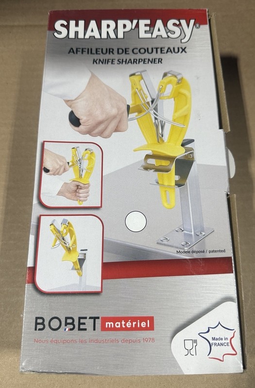 BOBET Sharp Easy Pull Through Knife Sharpener - Made in France - White NEW gallery