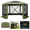 VEVOR 6 Side Pop up Gazebo Screen Tent 10x10 ft for 6-8 Persons Camping Backyard gallery