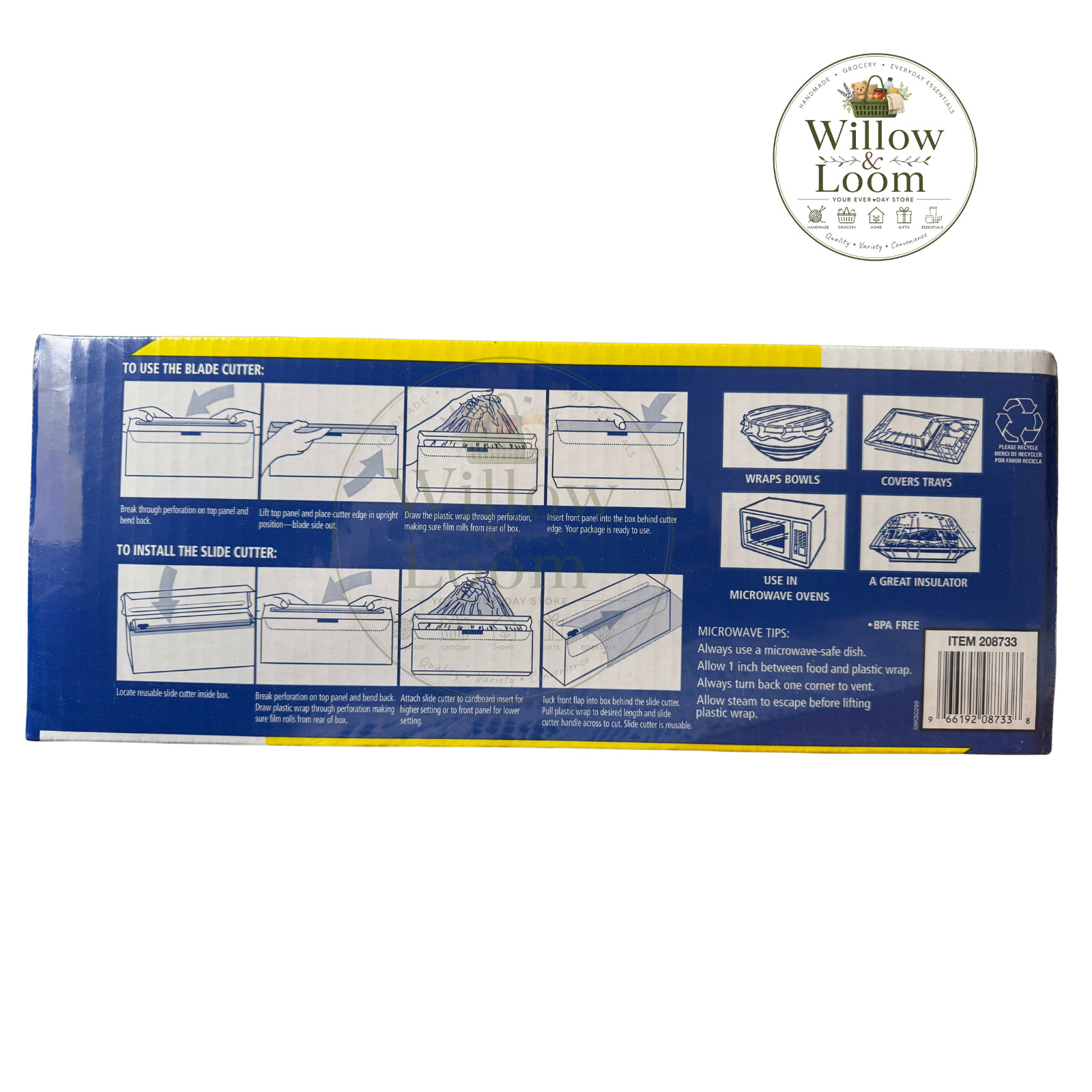 Kirkland Signature Stretch Tite Plastic Food Wrap 3000 Square Feet With Cutter gallery