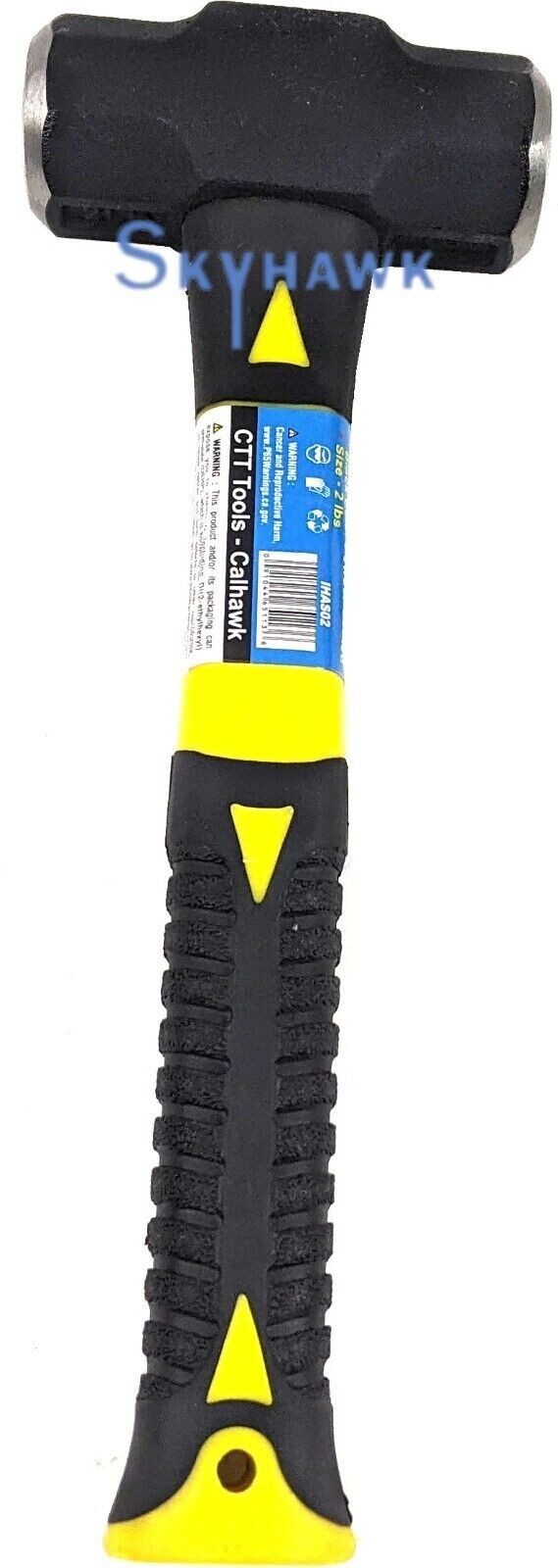 Cal Hawk 2Lbs BLACK POWDER COATED Fiber Glass Handle Sledge Hammer PRO Tools gallery