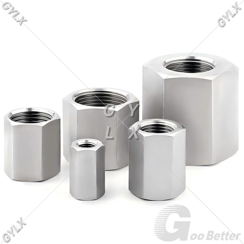 BSP Hydraulic Fixed Hexagon Adaptor - Female -Coupling Connector Stainless Steel gallery