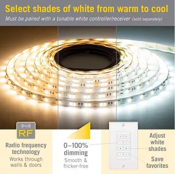 Wireless White Light Dimmer Switch for CCT Tunable White LED Lights gallery