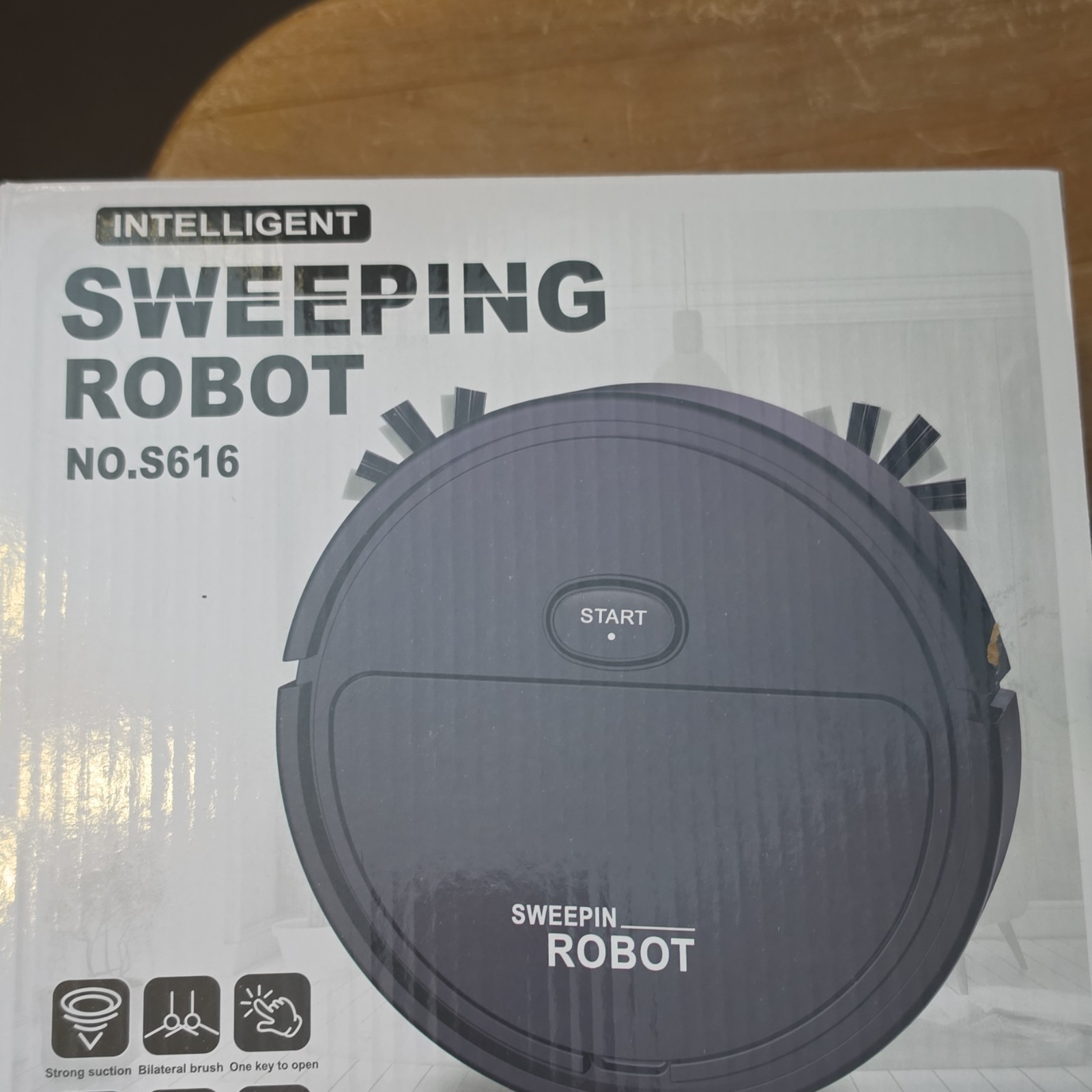 Intelligent S616 Robotic Vacuum Cleaner, Strong Suction, Bilateral Brush, 90min gallery