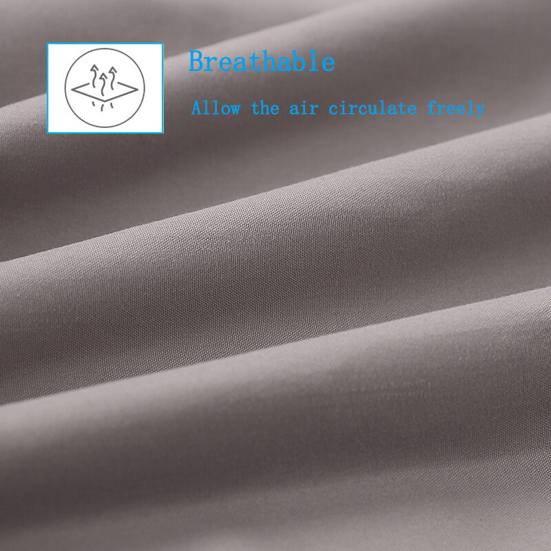 Waterproof Fitted Sheet Solid Color Bedding Mattress Protector Cover Washable gallery