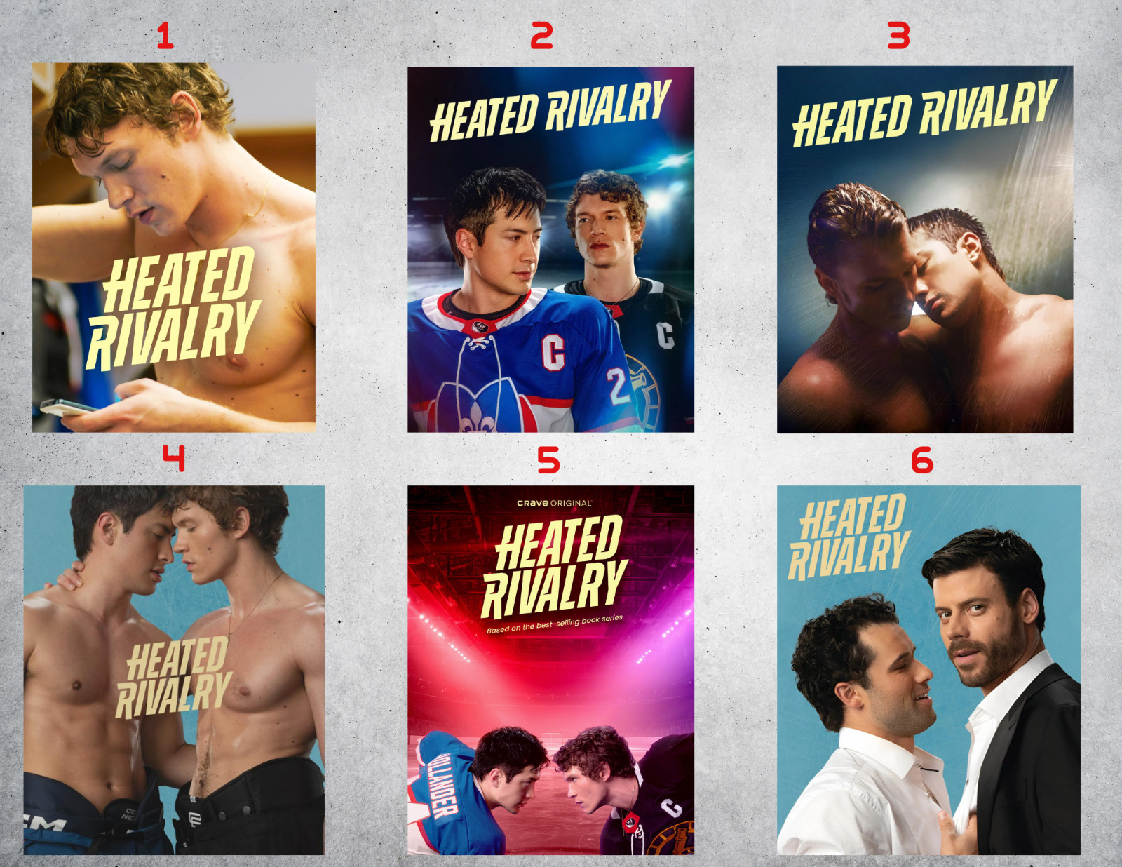 Heated Rivalry TV Promo Wall Collage Poster Prints gallery