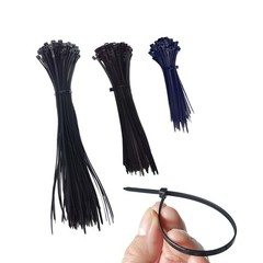Cable Zip Ties,300 Pack Black Assorted Sizes 4+8+12 Inch,Multi-Purpose…
