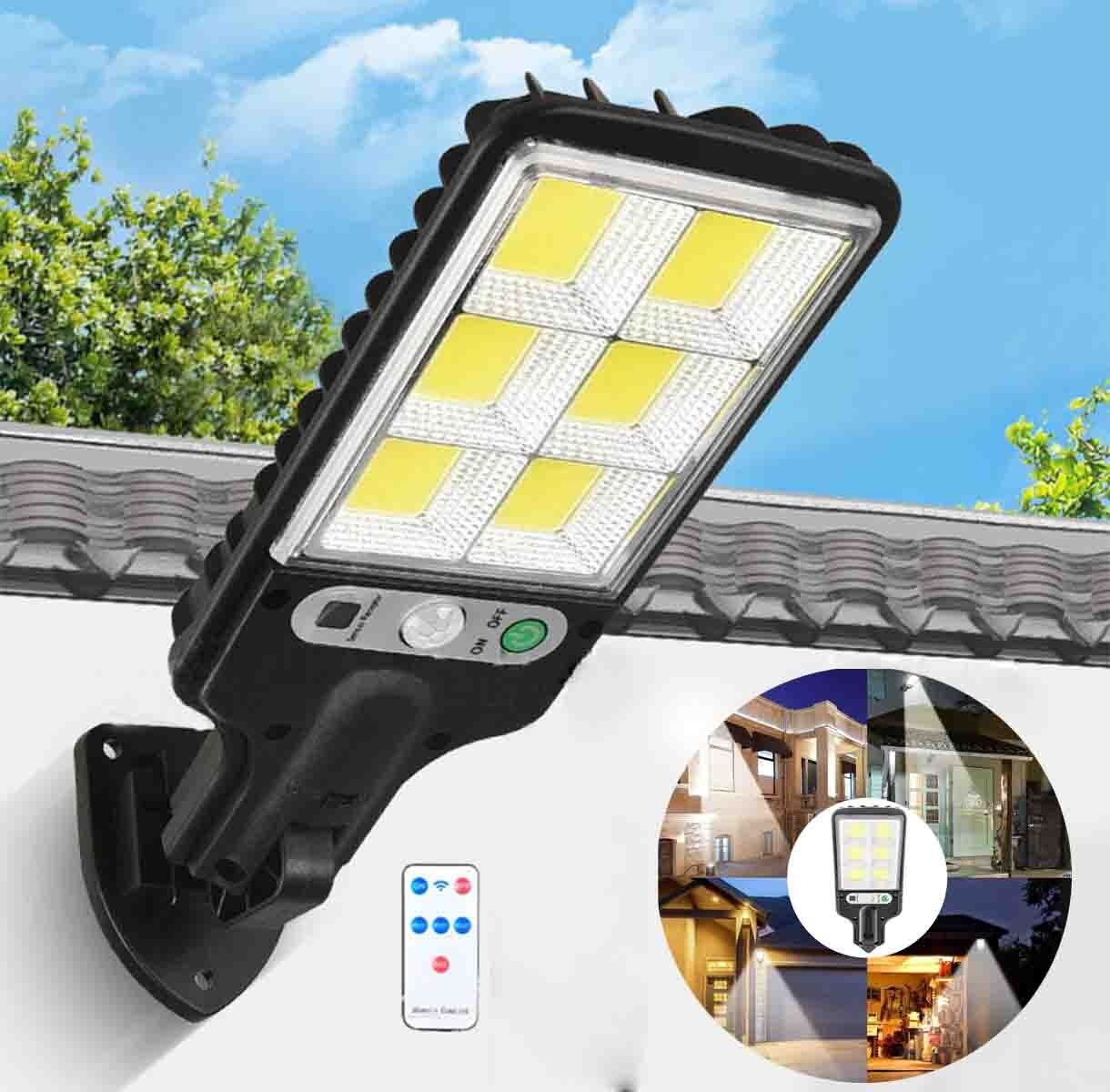 990000LM LED Solar Street Light Commercial Dusk To Dawn Outdoor Road Wall Lamp gallery