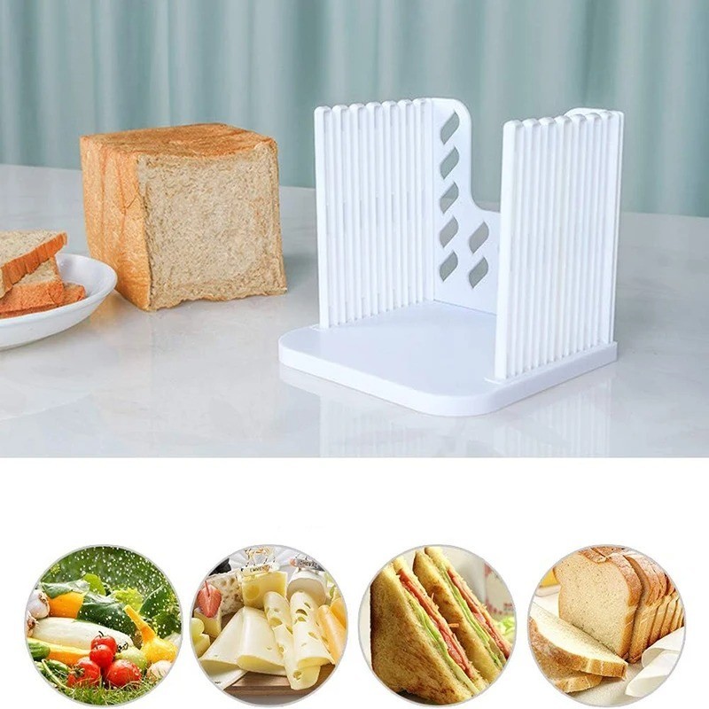 Adjustable Bread Slicer Guide Foldable Cutter for Homemade Bread Tool gallery