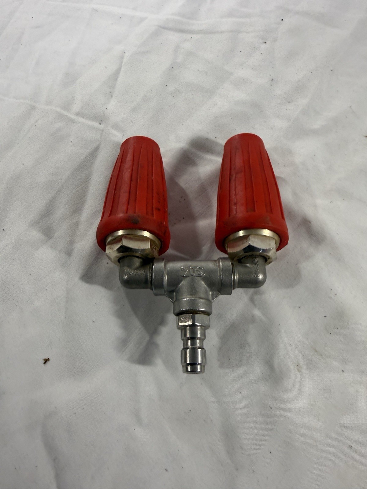 High-Pressure Washer Rotating Dual Turbo Nozzle Spray Tip1/4" 4000PSI 4-6GPM gallery