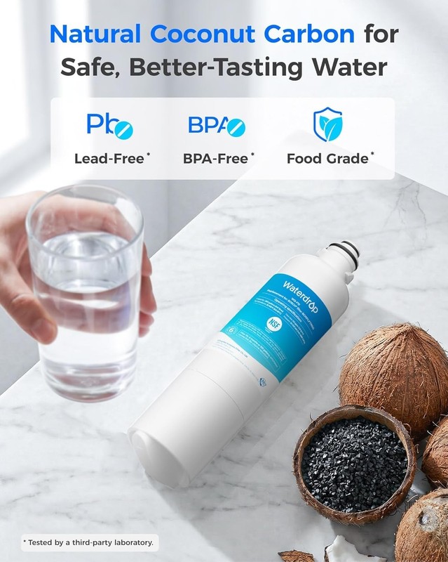 Waterdrop Refrigerator Water Filter Replacement for Bosch® Ultra Clarity®, (3) gallery