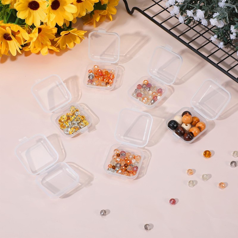 6 PCS Mini Clear Plastic Jewelry Box, Earplug 1.34 × × 0.7 inches, gallery