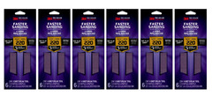 3M Precision Sanding Sheets 3 2/3 in x 9 in, 220 grid, 6 Sheets 6 Pack