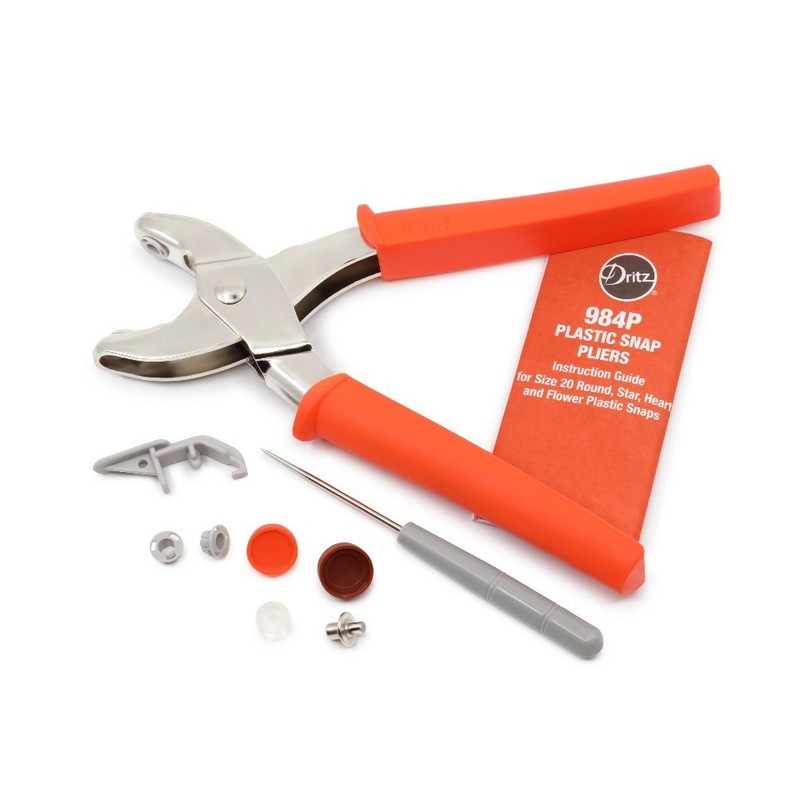 Plastic Snap Fastener Pliers Tool Kit for Size 20 Snaps Orange Hand Press Pliers gallery