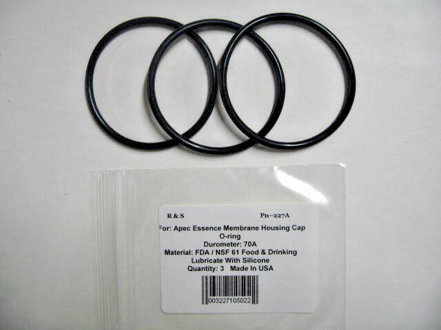 3 Compatible O-Rings for APEC Membrane Housing Cap / R&S 227A / Mat. FDA / NSF61 gallery