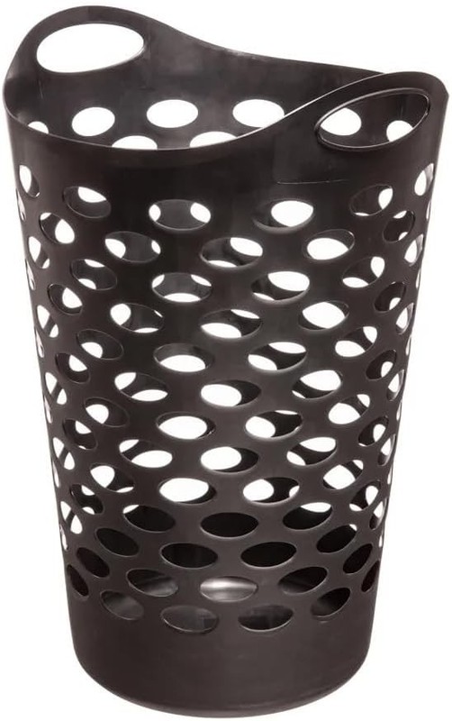 Flex Carrying Handles Laundry Hamper, Black gallery