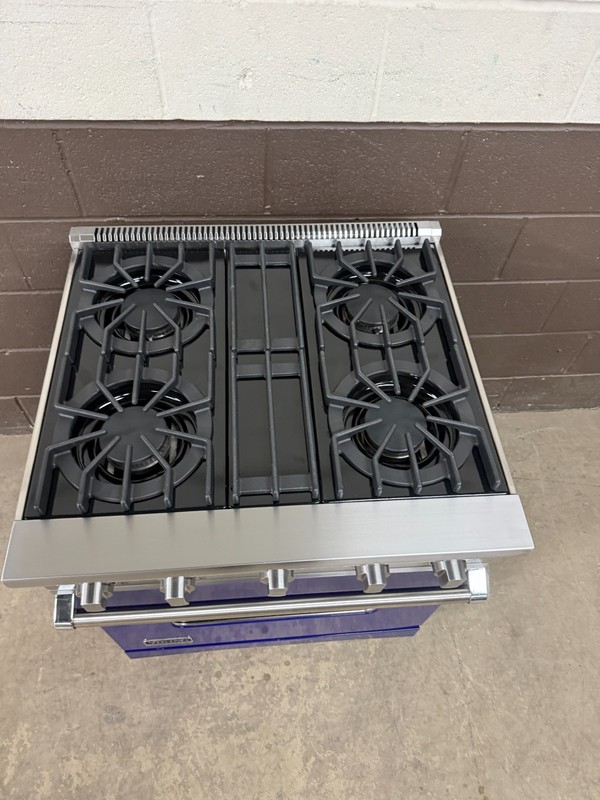 VIKING VGIC53014BCB - 30" Professional Gas Range Oven 4 Burner Cobalt Blue gallery
