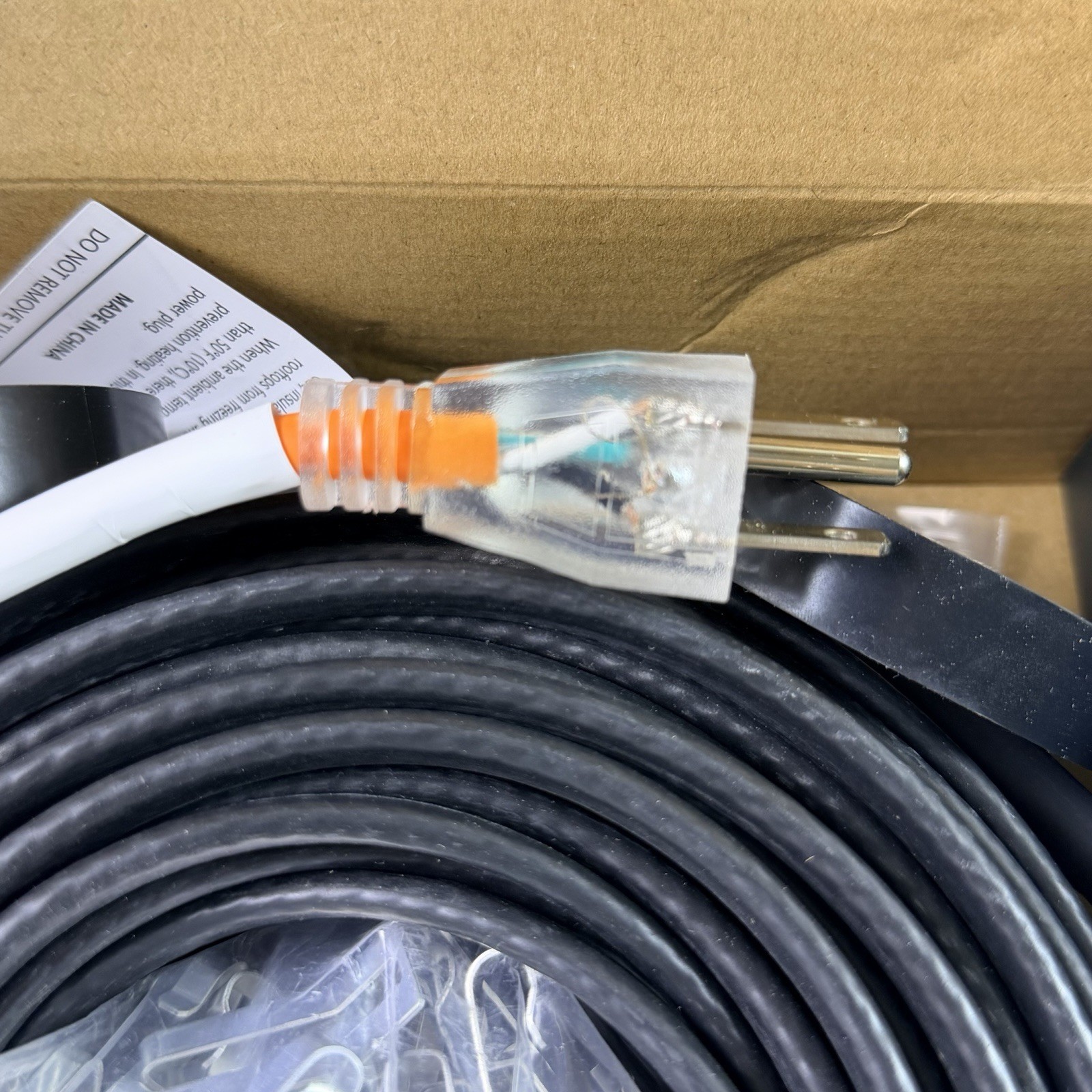 80FT Heating Cable for Metal and Plastic Home Pipes Heat Tape for Water Pipes gallery
