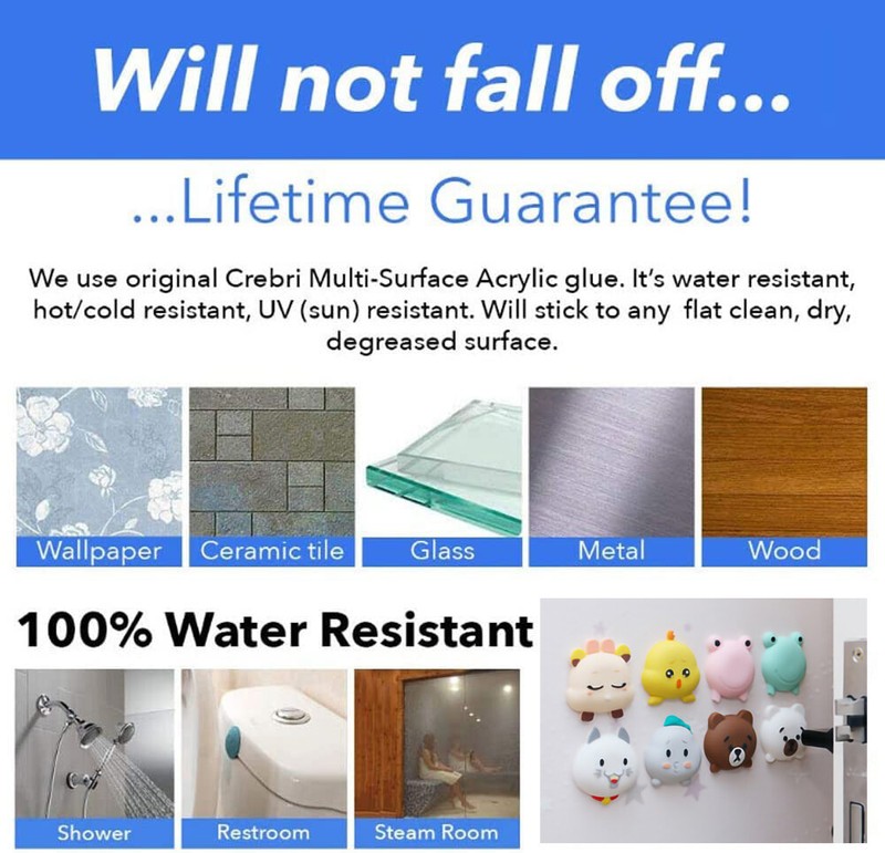 2pcs Multi-Purpose Cute Cartoon Silicone Rubber Anti-Collision Door Stopper gallery