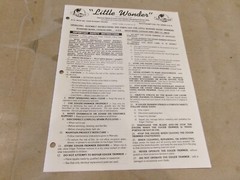 OPERATING, ASSEMBLY INSTRUCTIONS AND PARTS LIST FOR LITTLE WONDER EDGER TRIMMERS