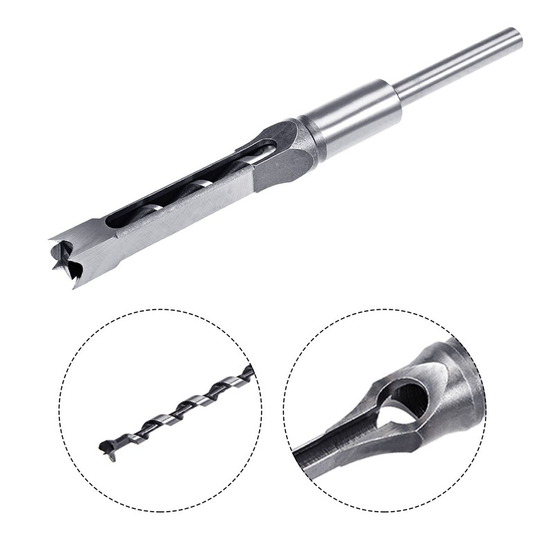 3pcs Square Hole Drill Bit 1/2"(12.7mm) Hollow Mortiser Auger for Woodworking gallery