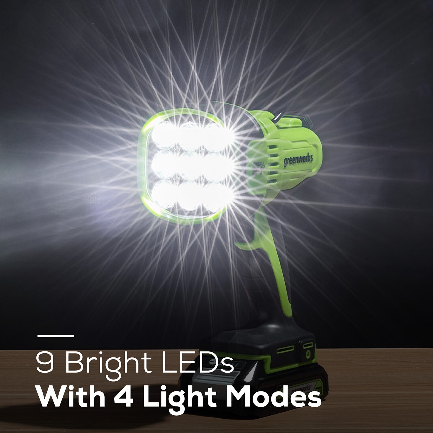 Greenworks 24V Max 3000 Lumens Handheld Spot Light WLG904, Tool Only gallery
