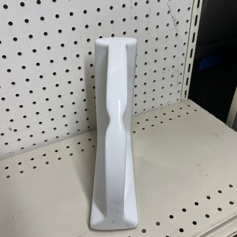 New Ceramic Corner Shower Shelf Ledge Soap Tray White 8.5” Retro Style Chunky gallery