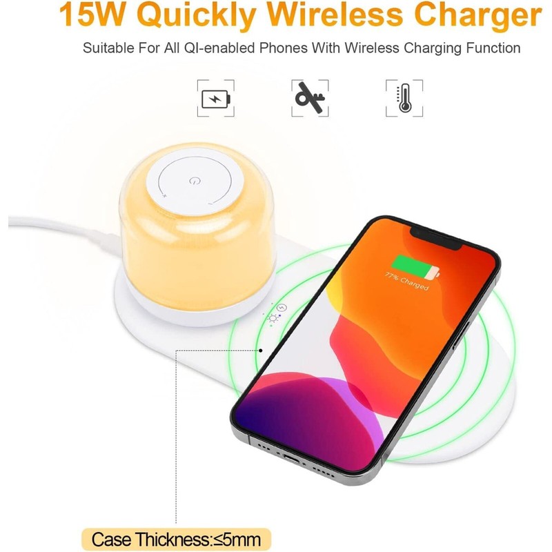 Wireless Night Light Fast Charging for iPhone 17,16,15 Series, Android, Samsun gallery