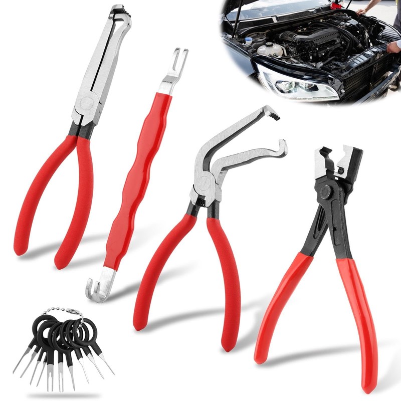 Lixternum 4 Pieces Electrical Disconnect Pliers for Cars, Automotive Electric... gallery