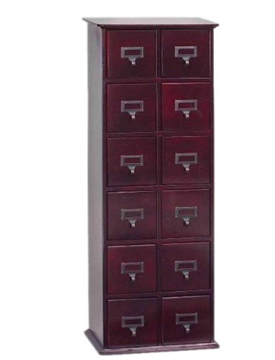 Leslie Dame CD-228W Library Design Multi Media Storage Cabinet CHERRY New! gallery
