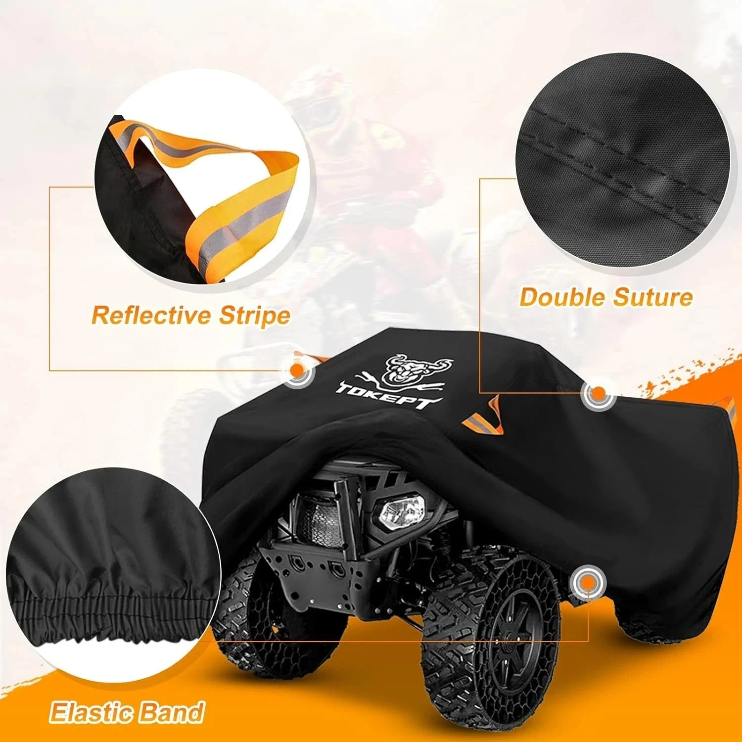 Cover, Waterproof Heavy Duty 4 Wheeler Cover Quad Cover All Season Weather XXL gallery