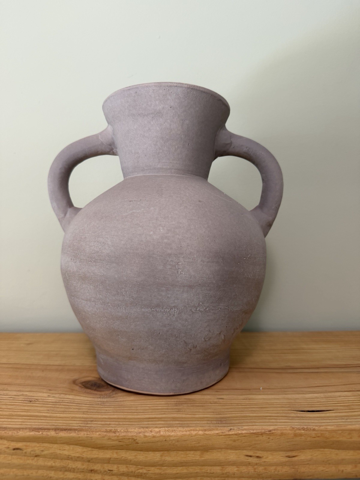 Ceramic Vase-Double Handle, Boho Ceramic Pottery 10inch, Farmhouse Decor Rustic gallery