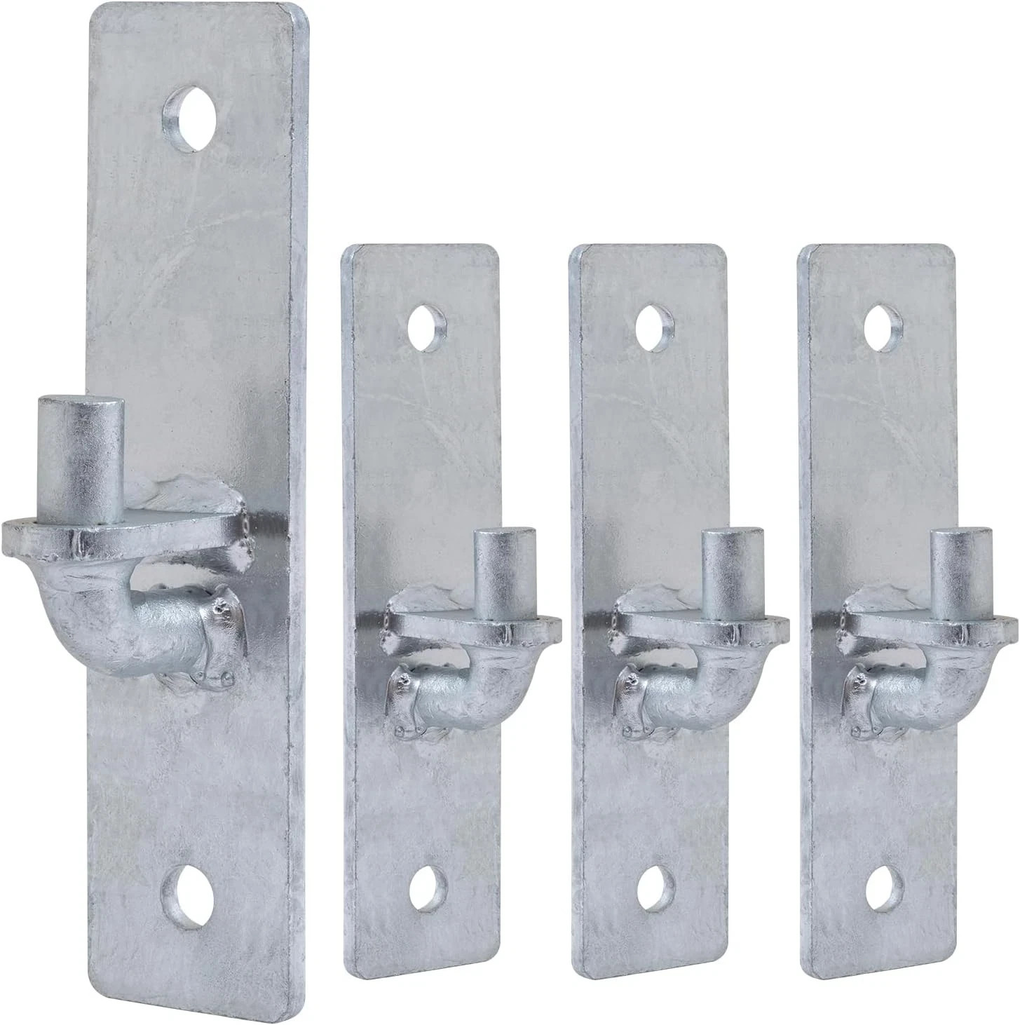 Wall Mount Gate Hinge 4 PCS, Heavy Duty Flat Back Farm Gate Hinge with 5/8" Pin, gallery