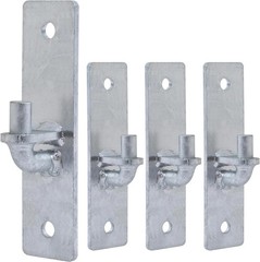 Wall Mount Gate Hinge 4 PCS, Heavy Duty Flat Back Farm Gate Hinge with 5/8″ Pin,