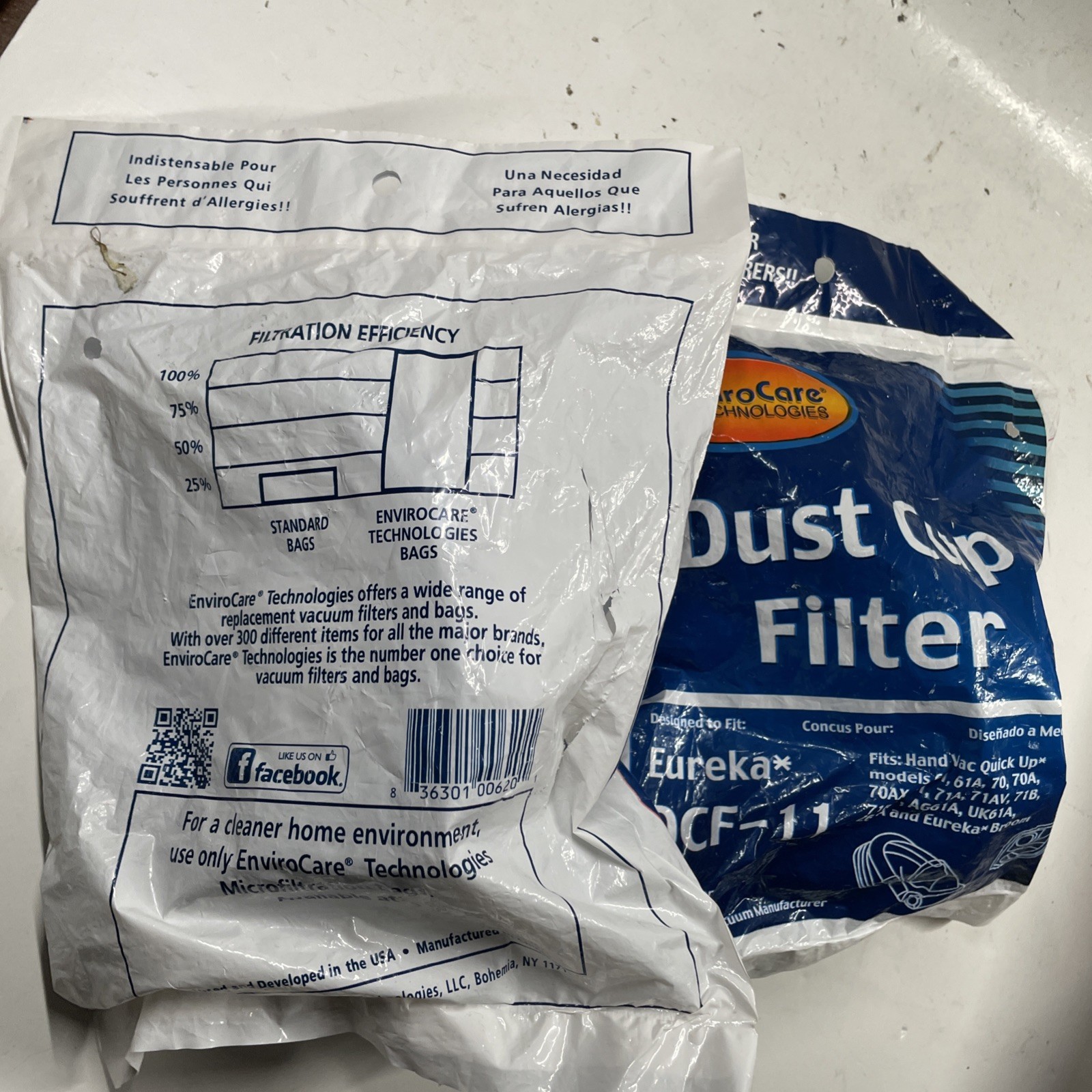2x NEW Envirocare Dust Cup Filter For Eureka DCF-11 Handheld Vacuum F620 gallery