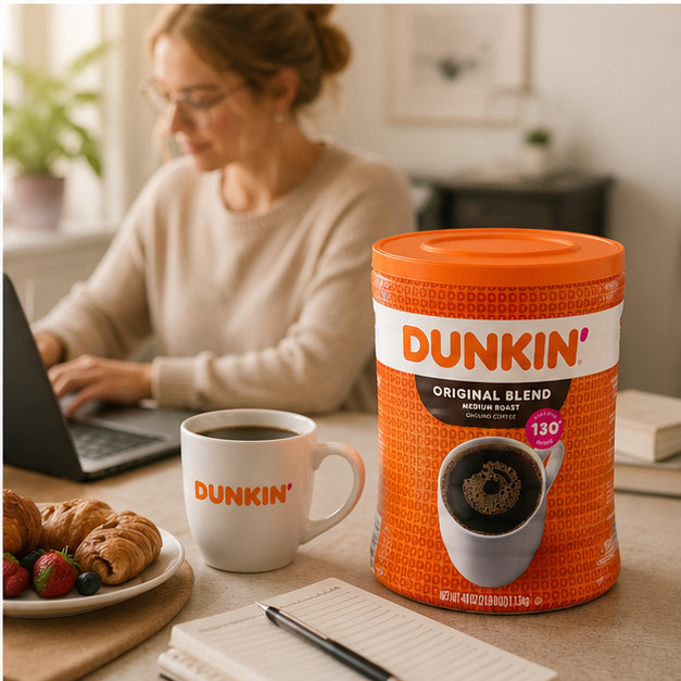 2-Pack Dunkin' Donuts Original Blend Ground Coffee, Medium Roast, 45 oz. gallery