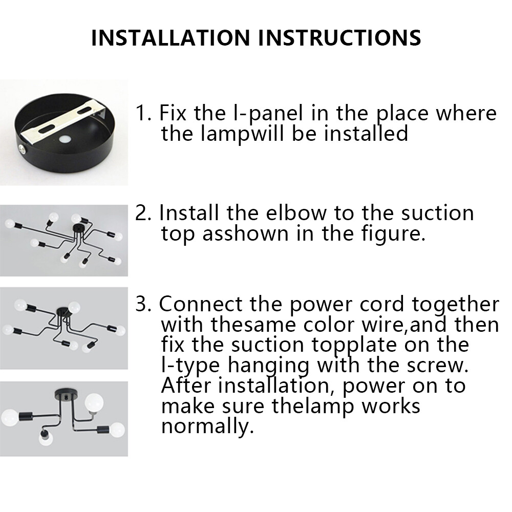 Modern Ceiling Light Fixture 6-Light LED Flush Mount Sputnik Chandelier Lighting gallery