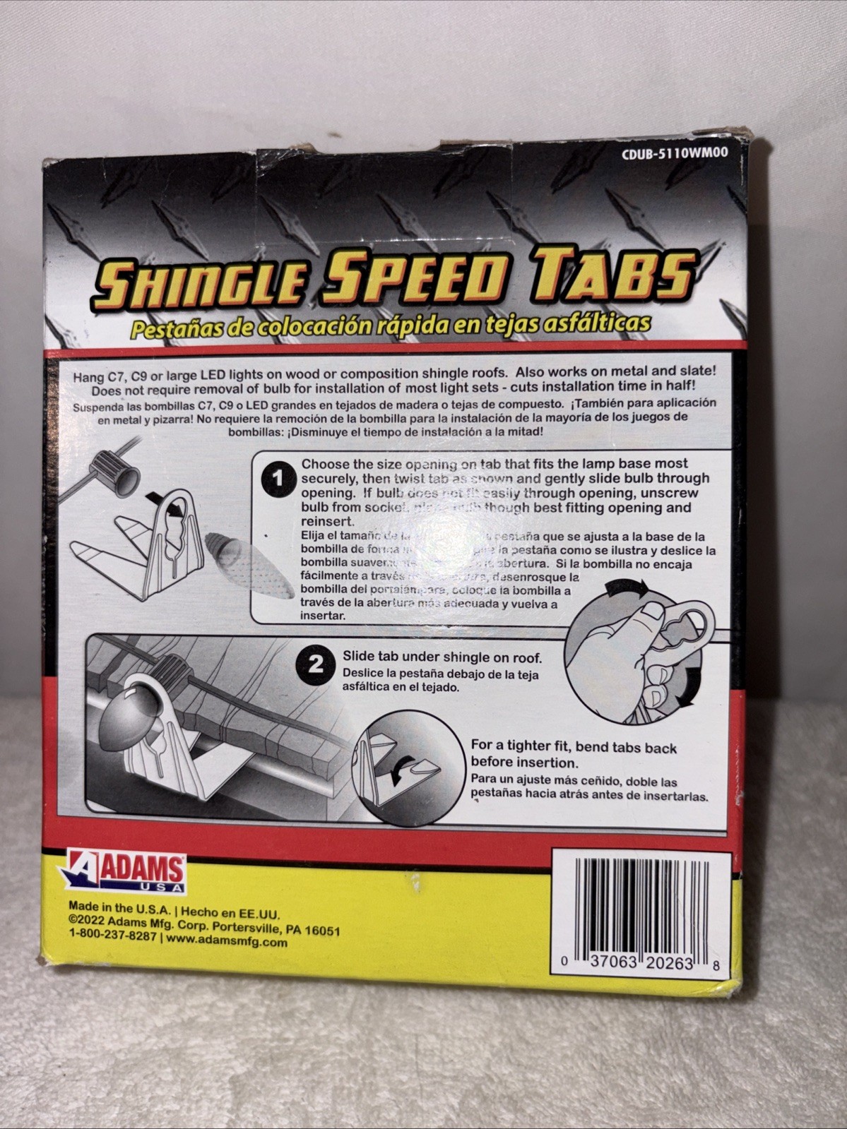 50 Ct Shingle Speed Tabs Commercial Grade Christmas Hardware - New In Box gallery