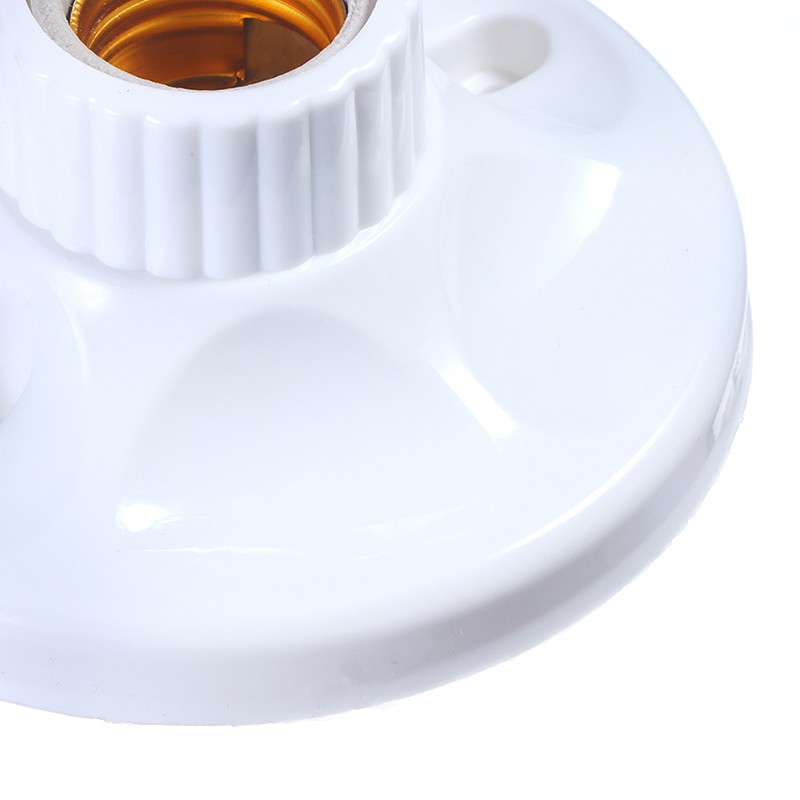E27 LED Light Bulb Holder Round Socket Base Hanging Lamp Socket Base 6A220V-250V gallery
