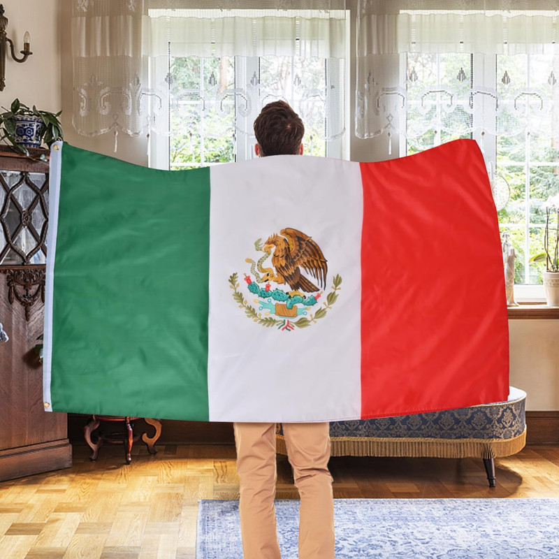 Mexico Flag 3X5 Ft, Large Mexican Flags for Cinco De Mayo Party Decorations - Do gallery