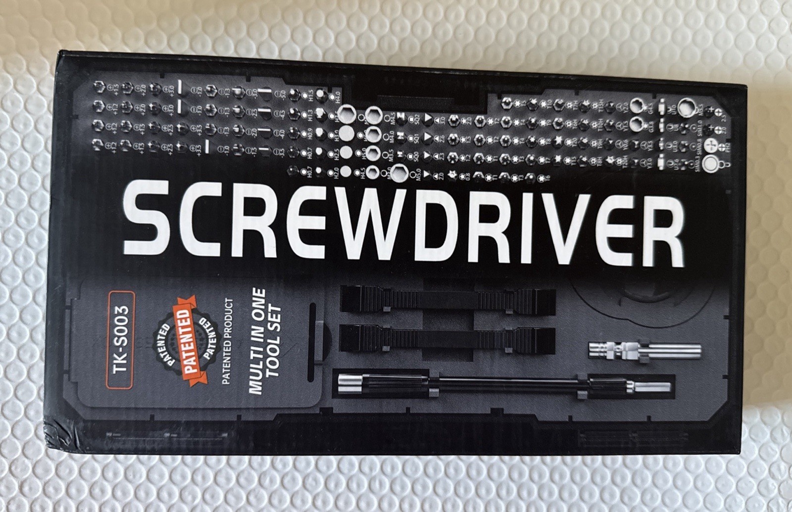 TK-S003 Multi-in-One Electric Screwdriver Tool Set 120 Piece NIB Grey gallery