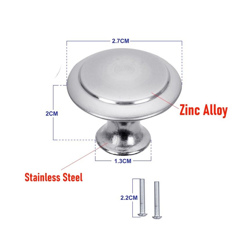 40PCS Brushed Nickel Cabinet Knobs Drawer Pulls Stainless Steel Kitchen Hardware gallery