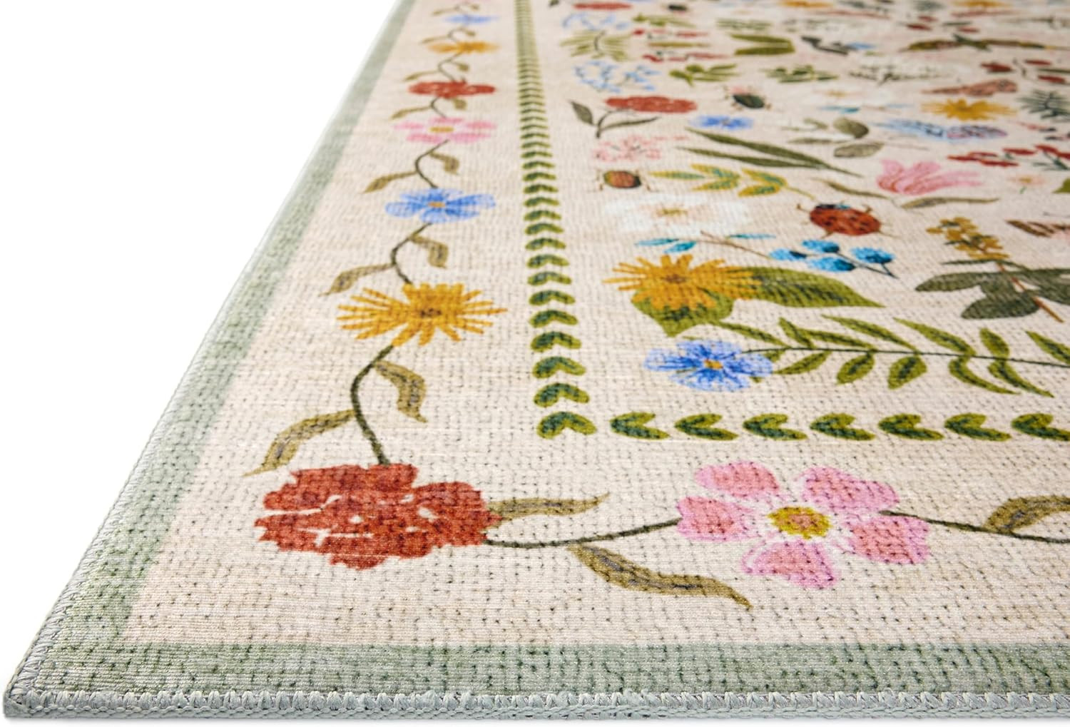 Loloi Rifle Paper Co. Canopy Collection 5' x 7'6" Area Rug in Cream/Multi gallery
