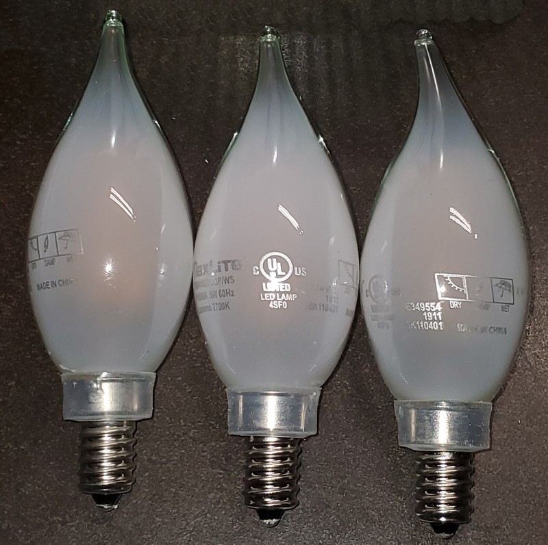 24pack BA10 E12 Candelabra LED Light Bulb 2700k 60W 525L C12 Dimmable H QUALITY! gallery