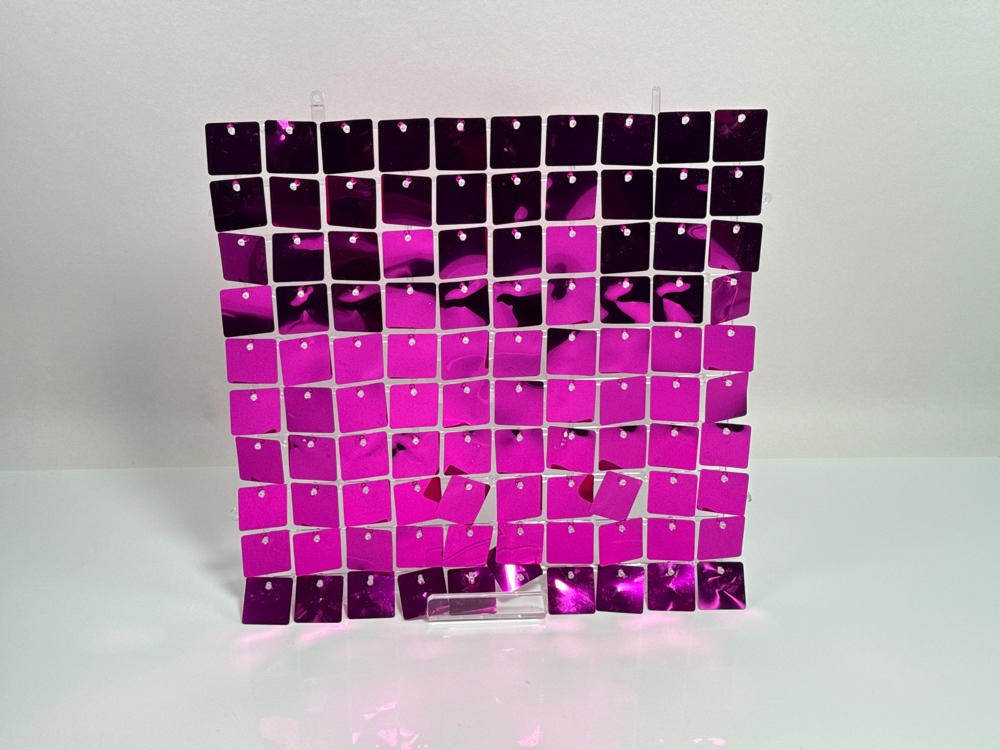 24PCS Hot Pink Shimmer Wall Backdrop Panels 4x6FT Party Decoration Set gallery