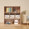 Density Board Bookcase, Bookcase with 7 Compartments, Floor-standing Bookcase gallery