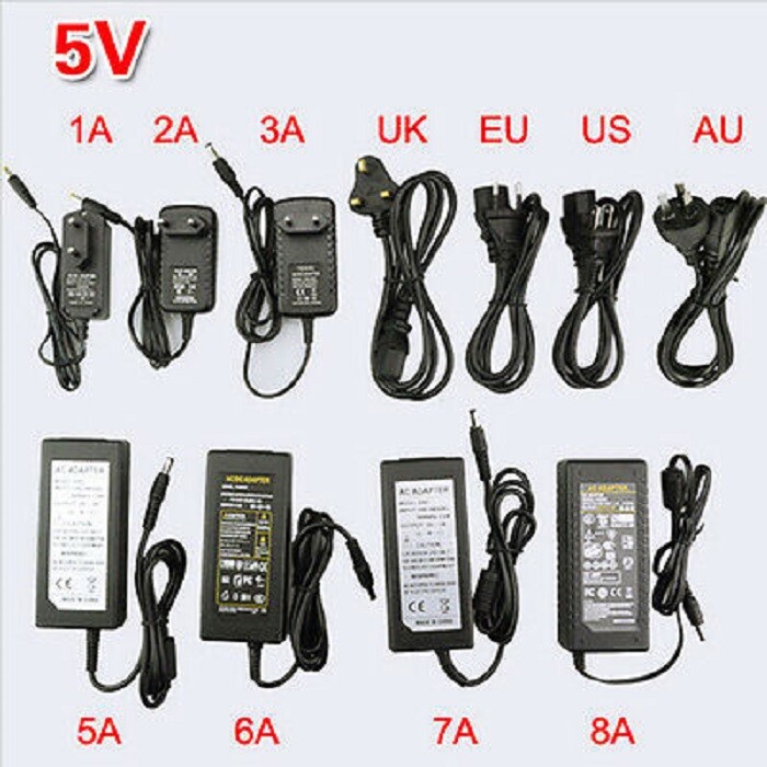 Power Supply Adapter Transformer LED Strip 1A 3A 5A 8A DC 5V 12V 24V AC110 220V gallery