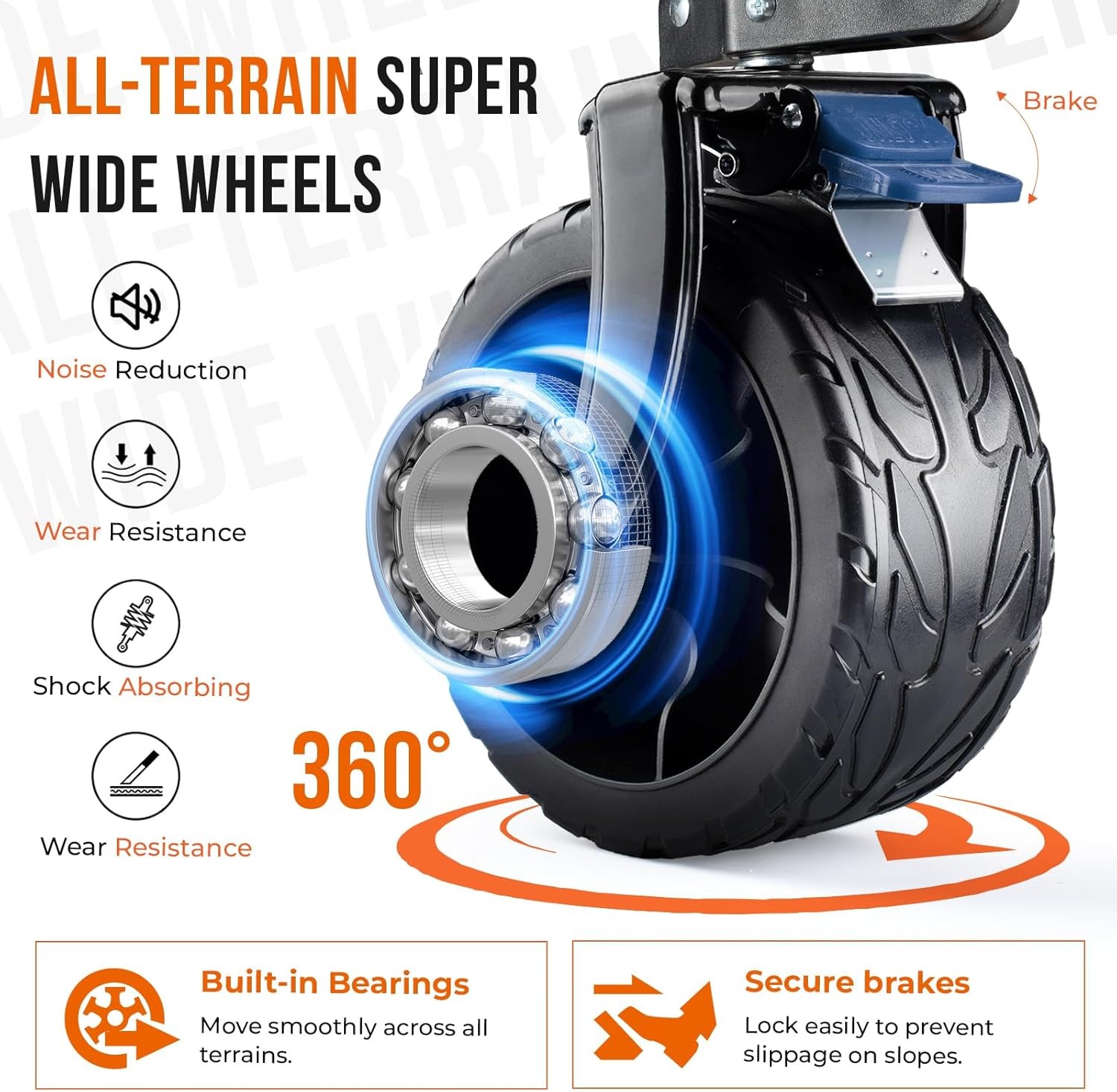 450LB Folding Utility Wagon 45 Inch All Terrain Wheels gallery