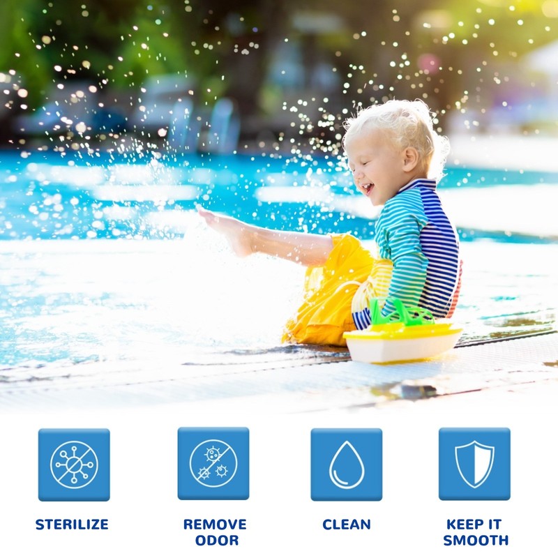 Pool Cleaning Tablets For Crystal Clear Water,Clears Cloudy Or Hazy Pool Water gallery