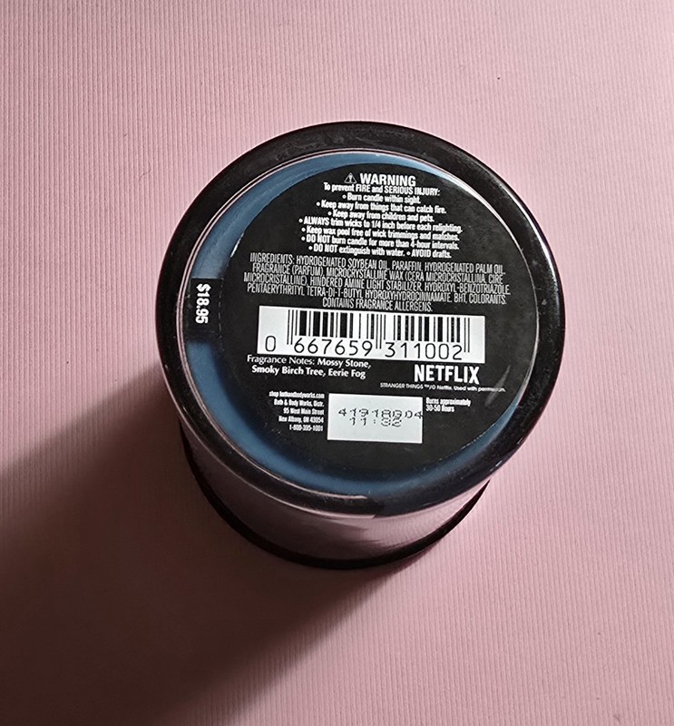 Bath & Body Works Stranger Things The Upside Down Single Wick Candle New! gallery
